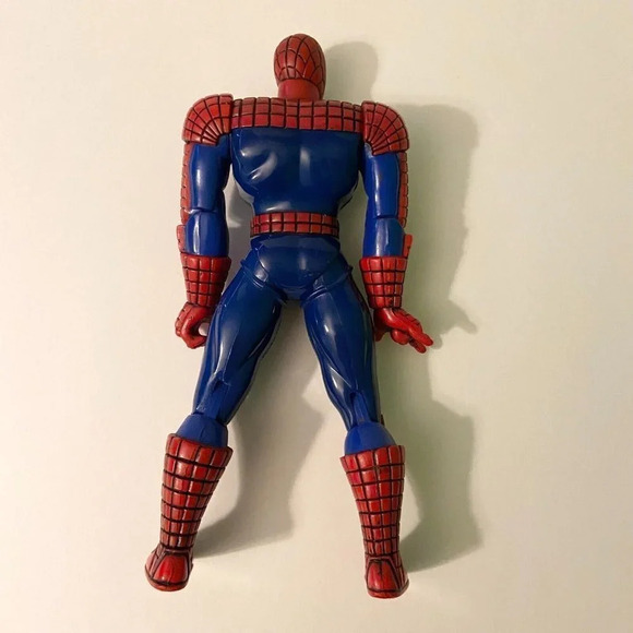 Vintage 1995 Toy Biz Spiderman 10  Inch Tall Poseable Action Figure - Picture 13 of 13